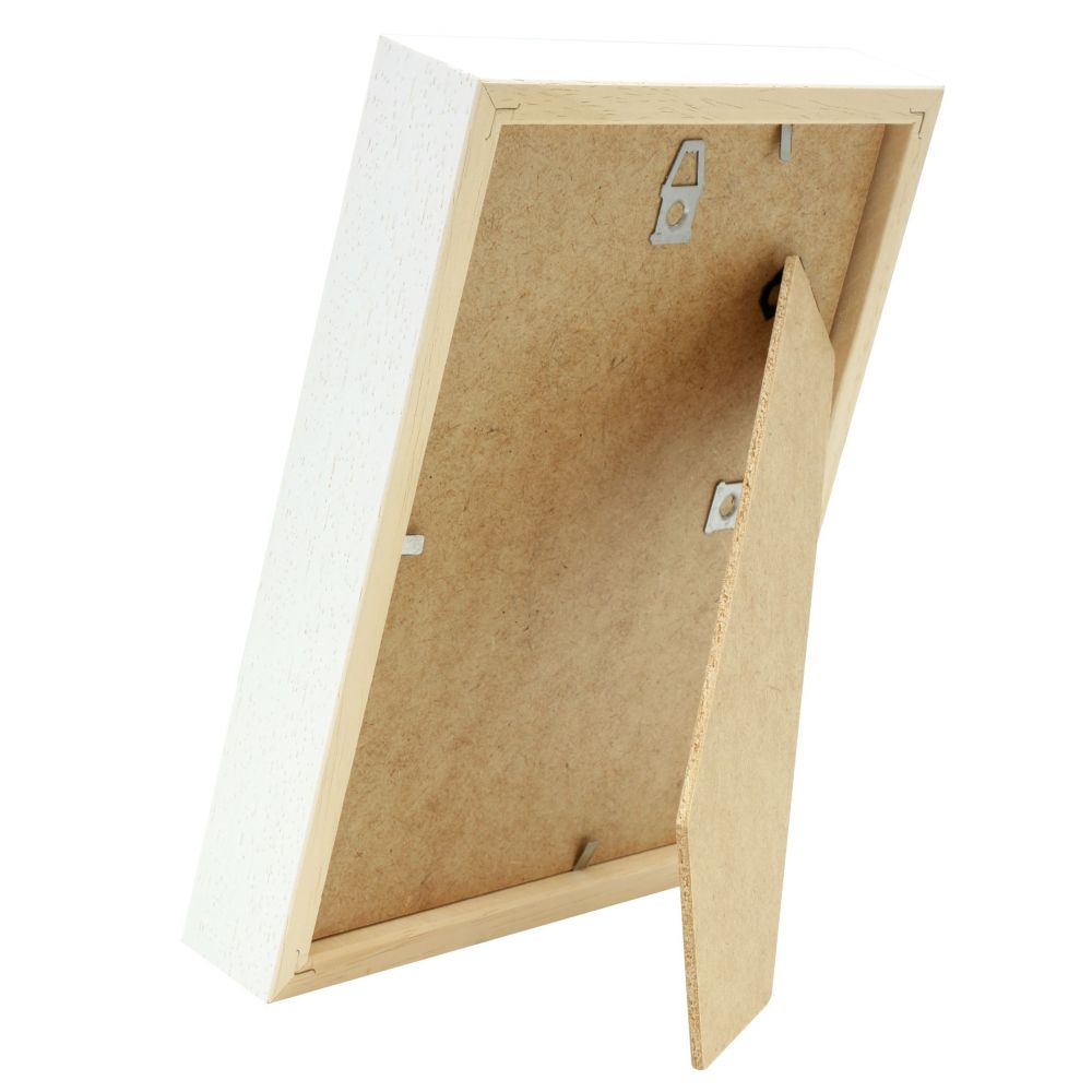 Deknudt White wooden frame to frame objects 30x30 S223K1