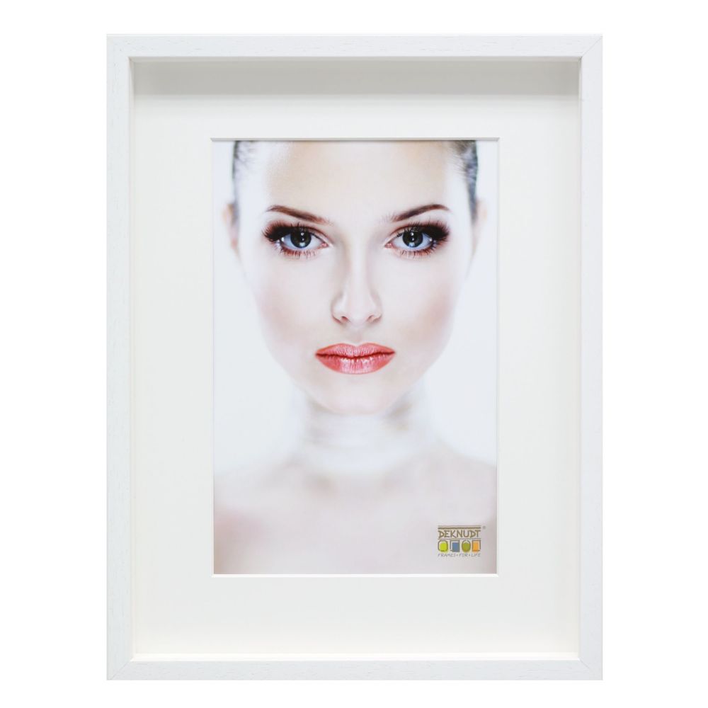 Deknudt White wooden frame to frame objects 30x30 S223K1