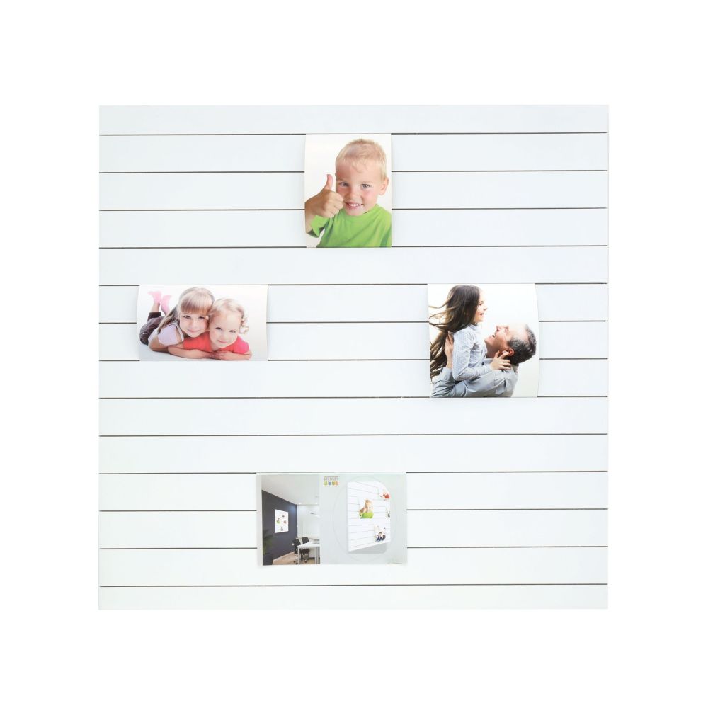 Deknudt Handy cornice multifoto bianca con slot 60x60 S68EK1