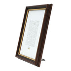Deknudt Cornice classica in legno di noce scuro 24x30 S406H2