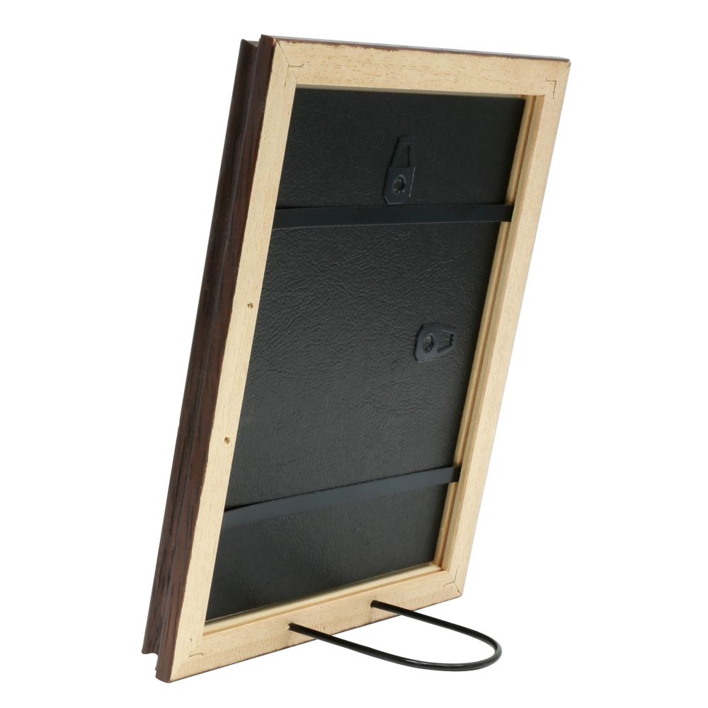 Deknudt Cornice classica in legno di noce scuro 24x30 S406H2
