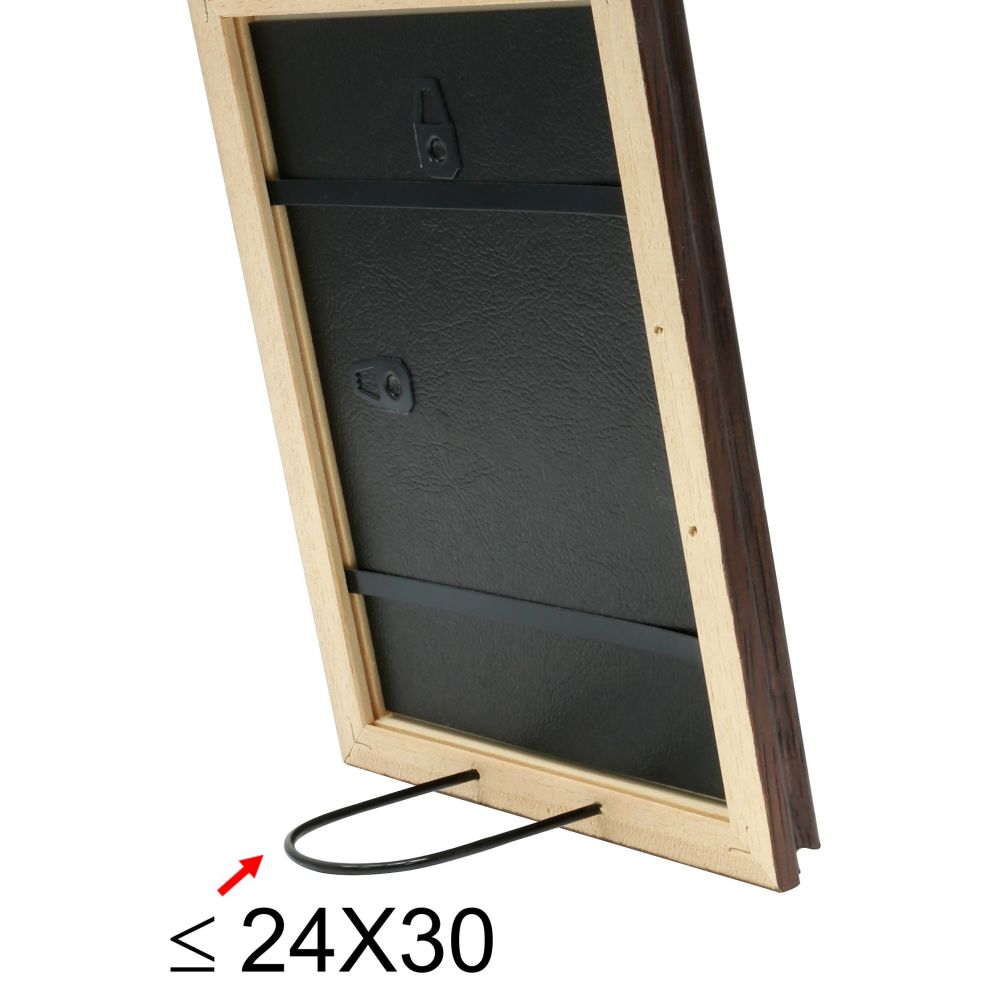 Deknudt Cornice classica in legno di noce scuro 24x30 S406H2
