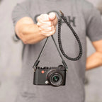 Cinturino Leica 18893 Paracord creato da COOPH nero/nero 100cm