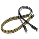 Cinturino Leica 18895 Paracord creato da COOPH nero/oliva 100cm