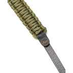 Cinturino Leica 18896 Paracord creato da COOPH nero/oliva 126cm