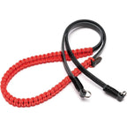 Cinturino Leica 18897 Paracord creato da COOPH nero/rosso 100cm