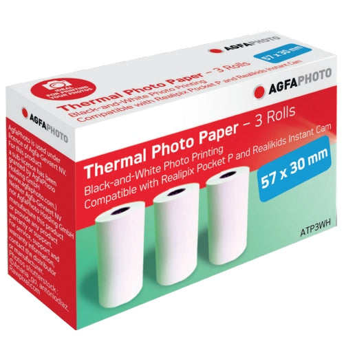 Agfaphoto Paper (3 rolls) for Realikids Instant Cam and Realipix Pocket P