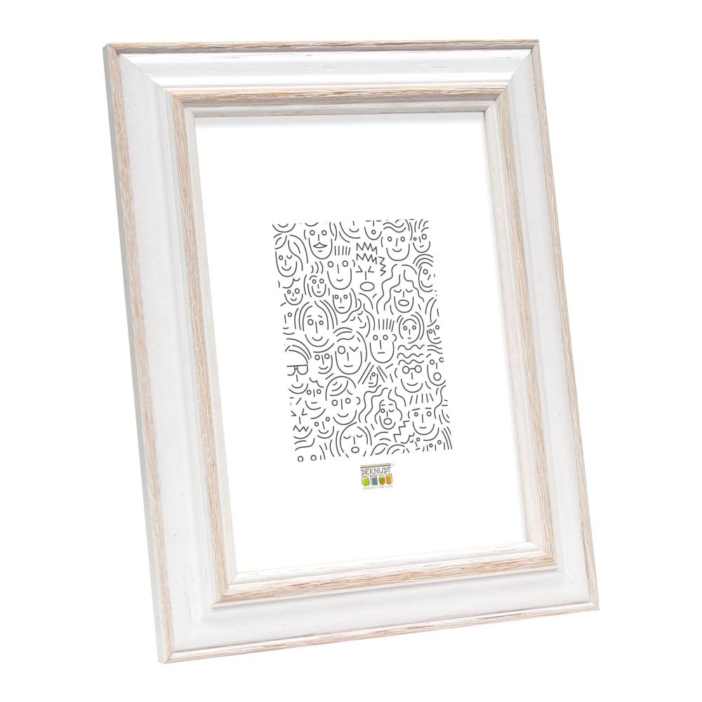 Deknudt Photo frame white with natural colour accent 18x24 S221H1