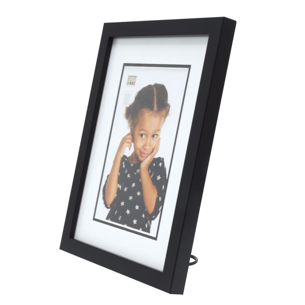 Deknudt Portafoto nero con passe-partout 10x15 S43AK2