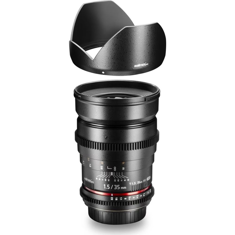 Walimex Pro 35mm f/1.5 VDSLR Sony attacco A