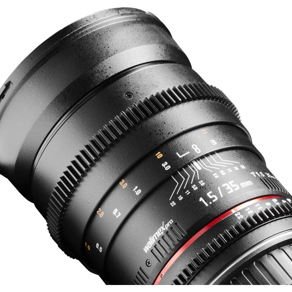 Walimex Pro 35mm f/1.5 VDSLR Sony attacco A