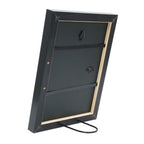 Deknudt Wooden photo frame in dark brown wood colour with silver piping 15x20 S40YOUR3