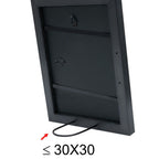Deknudt Black photo frame with edge in silver 30x30 S41VK2