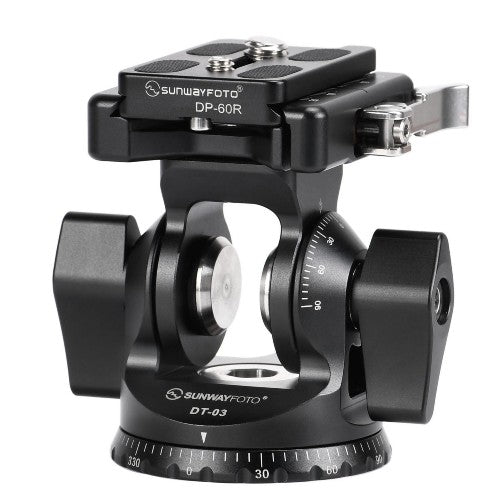 Sunwayfoto Testa a due vie con morsetto e piastra QR DT-03
