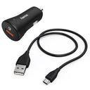Hama Car Charger Set Micro USB 3A Charger QC3.0
