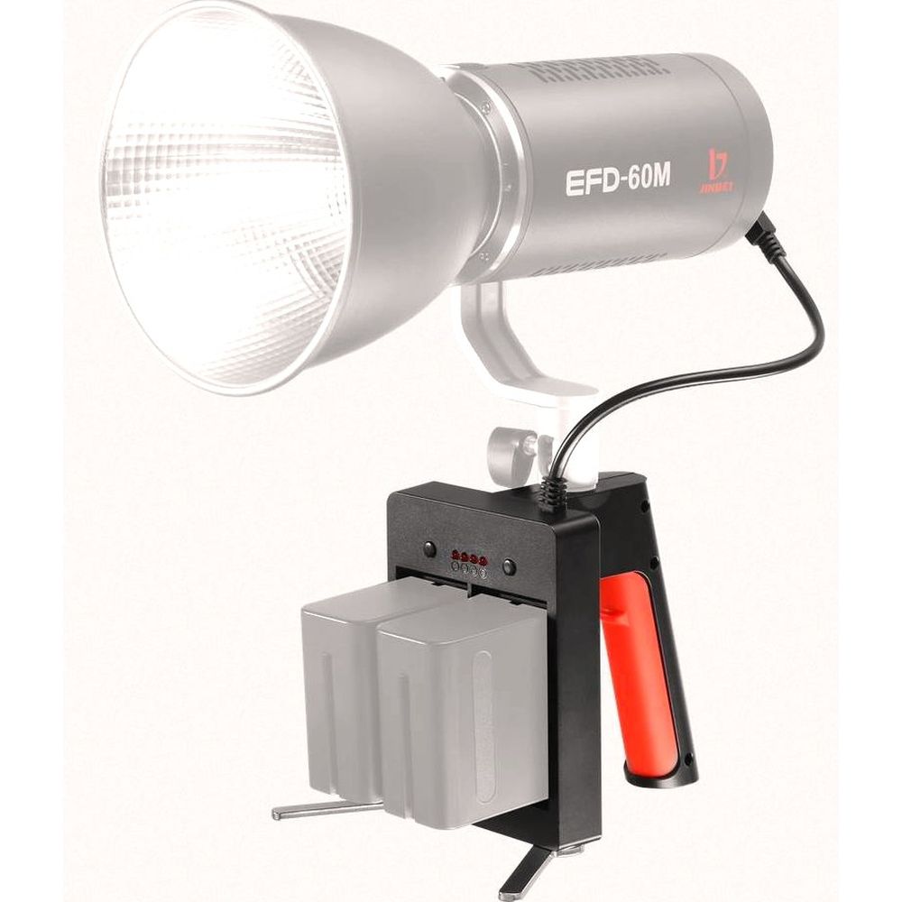 Adattatore batteria Jinbei EFD-60 con impugnatura