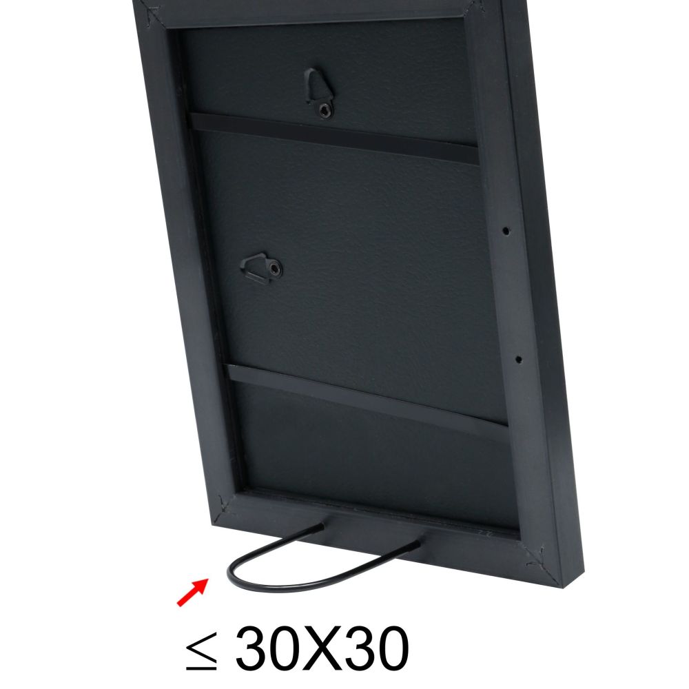 Deknudt Portafoto nero con bordo argento 20x20 S41VK2