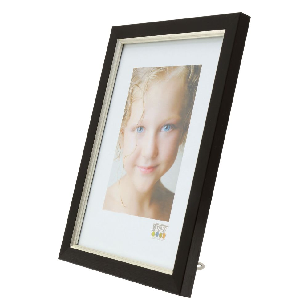 Deknudt Frame in black with silver-colored piping 15x20 S46AF2