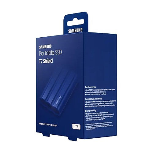 Samsung SSD portatile T7 Shield 1TB blu