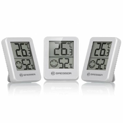 Bresser Temeo Hygro Indicator Set di 3 unità bianco