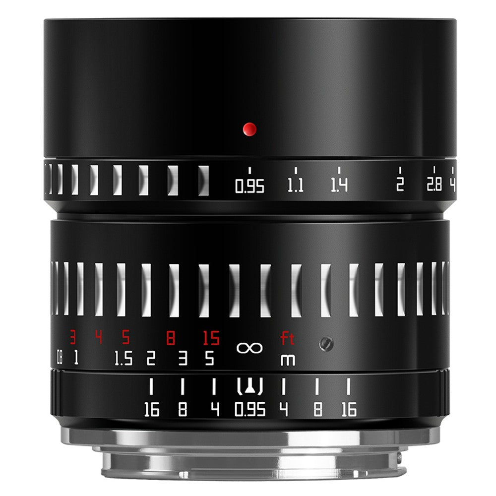 TTArtisan APS-C 50mm f/0.95 MFT Black + Silver