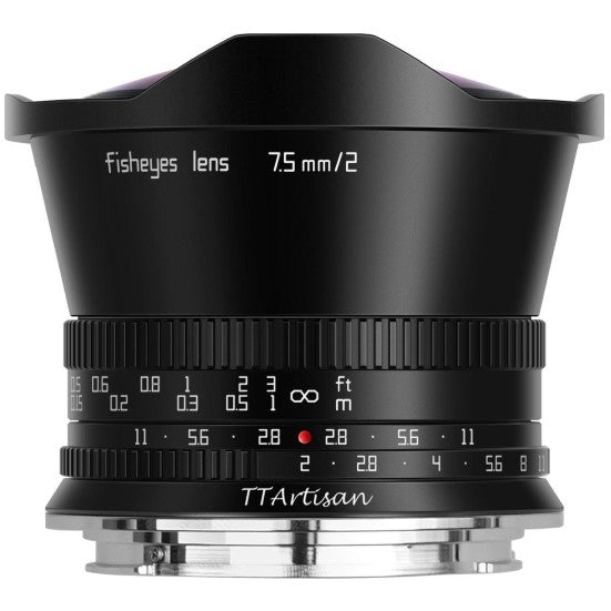 TTArtisan APS-C 7.5mm f/2.0 Canon RF-mount Black