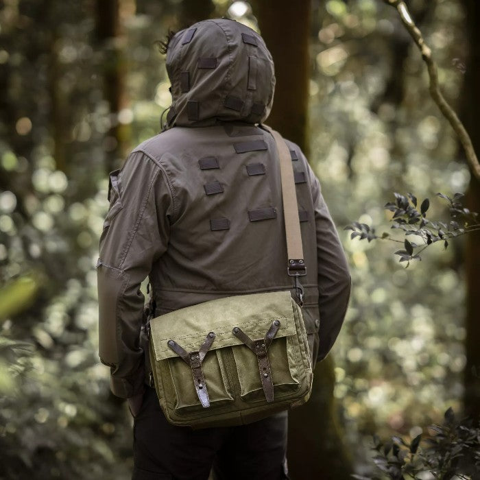 Wotancraft Scout Camera Bag - Olive green