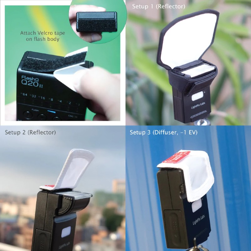 kit diffusore flash per FlashQ Q20 / Q20II / X20