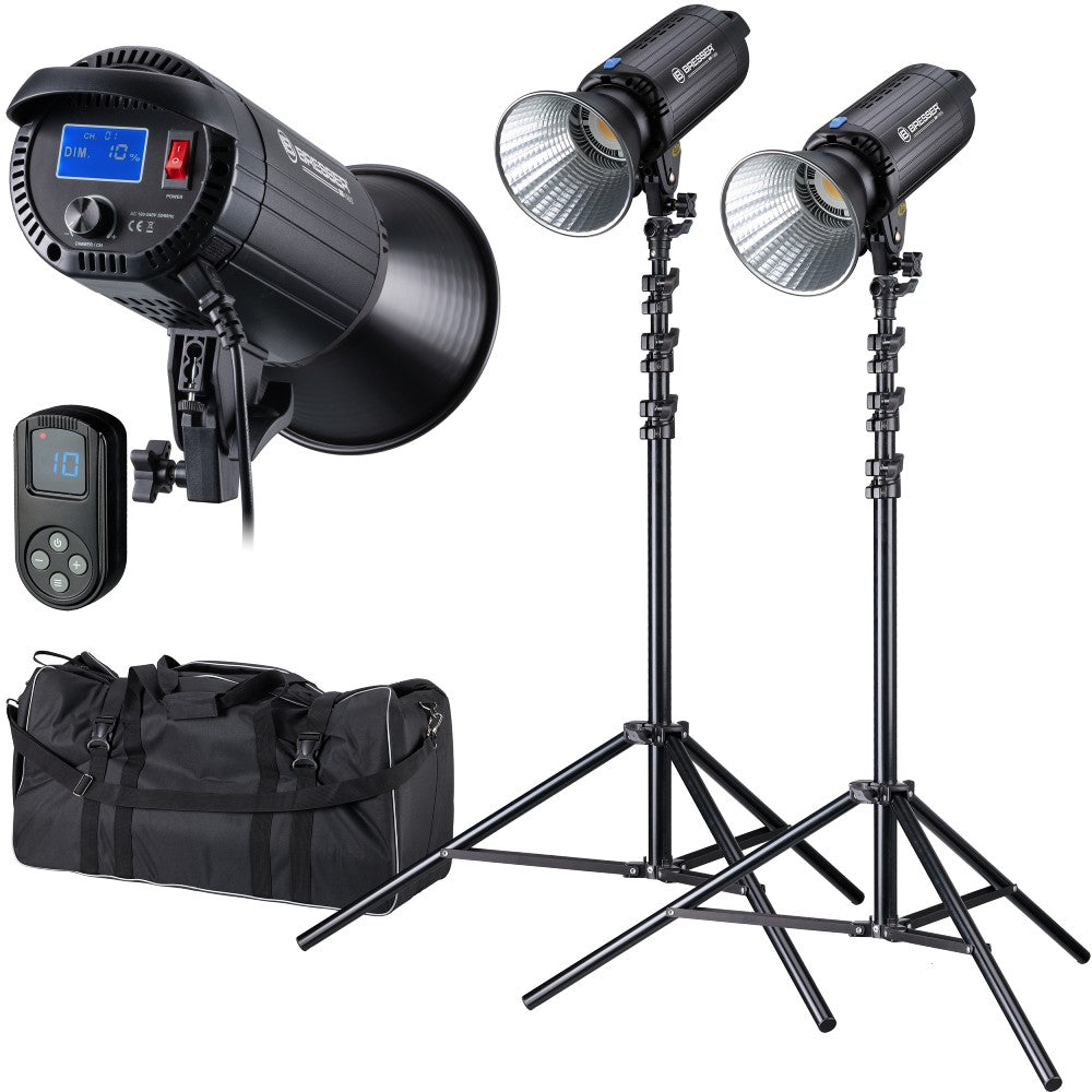 Kit doppio Bresser BR-150S COB LED