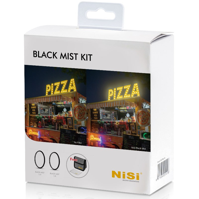 NiSi Black Mist Kit 1x 1/4 1x 1/8 + Circular Filter Pouch 67mm