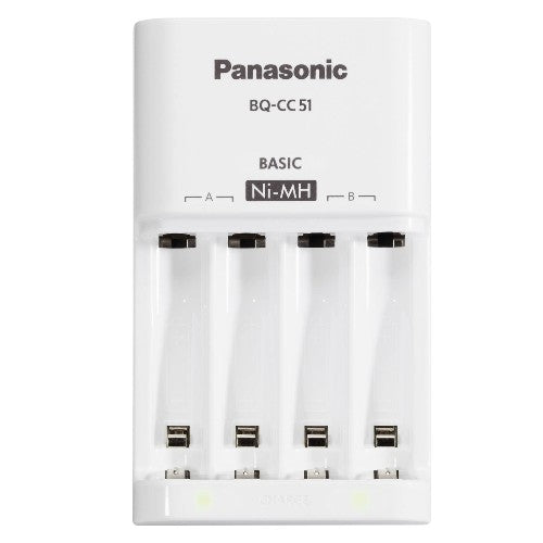 Caricabatterie Panasonic BQCC51 K-Kj51MGD42E con 4x AA e 6x AAA
