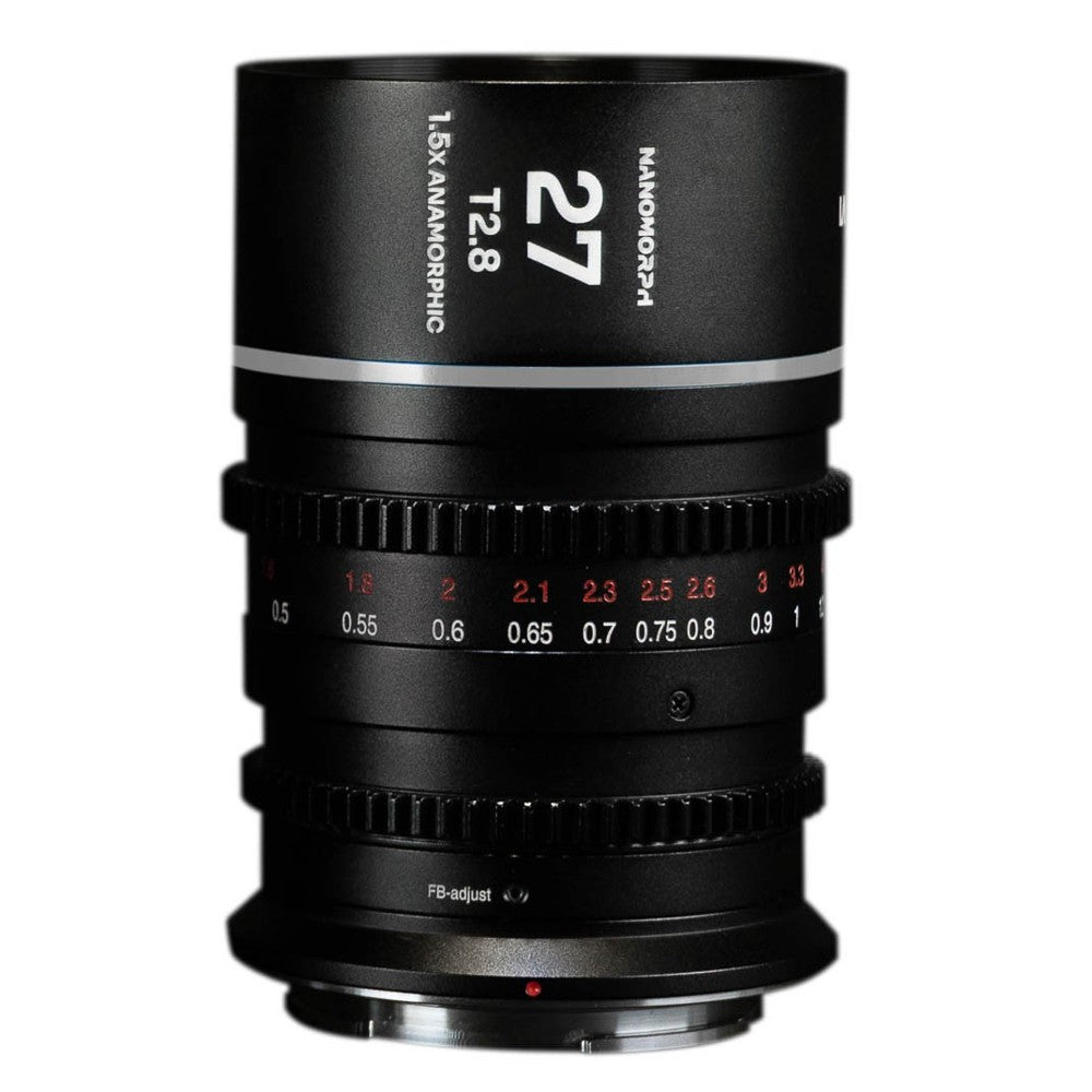 Laowa Nanomorph 27mm T2.8 1.5X S35 (Argento) (Cine) MFT