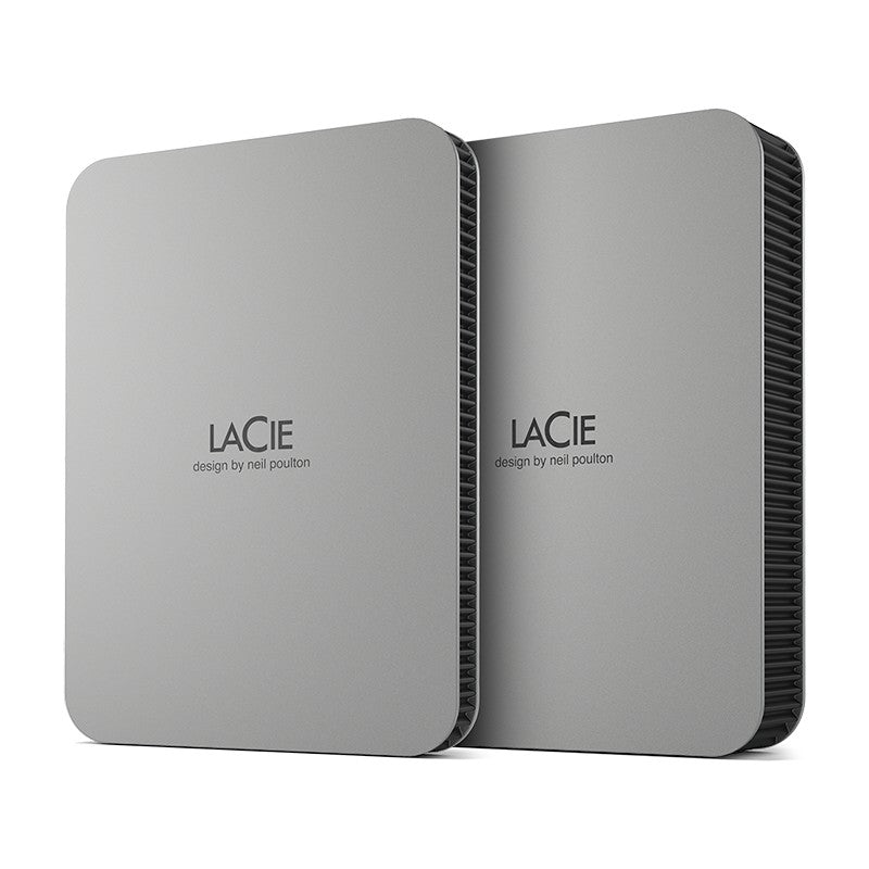 LaCie Mobile Drive 5TB v2 USB-C Moon Silver w/Rescue