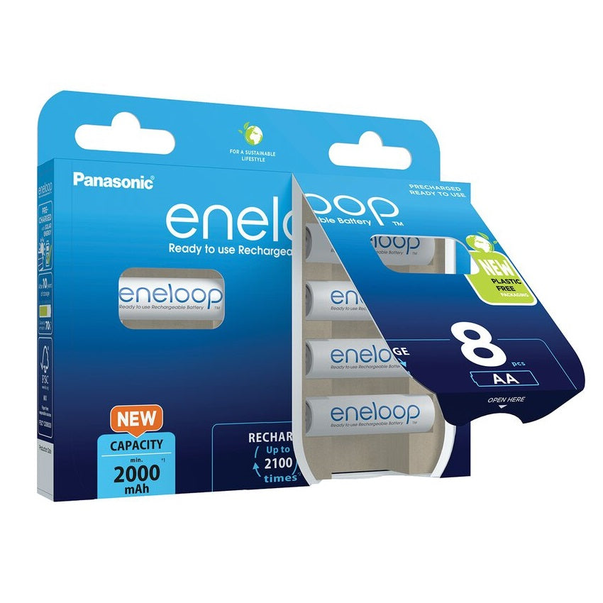 Panasonic Eneloop 8x (AA) 2000mAh Rechargeable Batteries