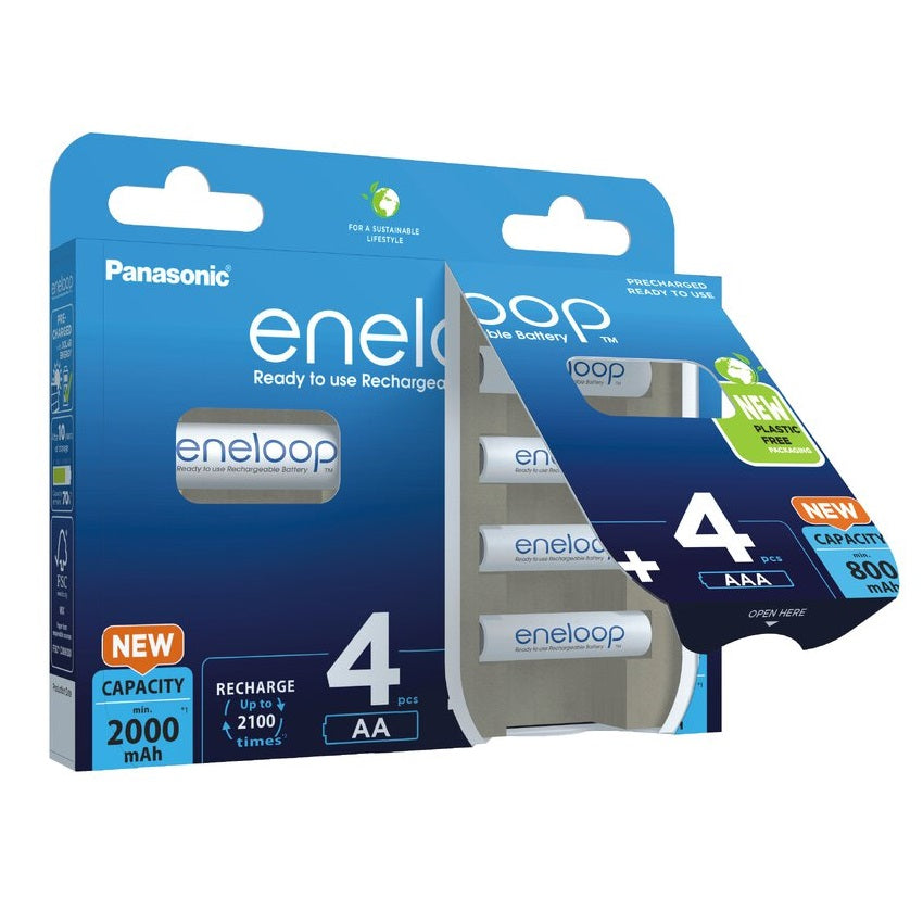 Panasonic Eneloop 4x (AA) 2000mAh + 4x (AAA) 800mAh
