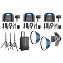 Nanlite Forza 60B II LED Triple Kit (w/ Case, Light Stand, Fresnel and Softbox)