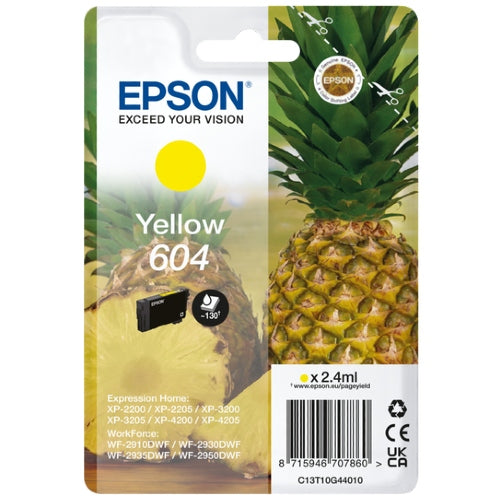 Epson Singlepack Yellow 604 Ink