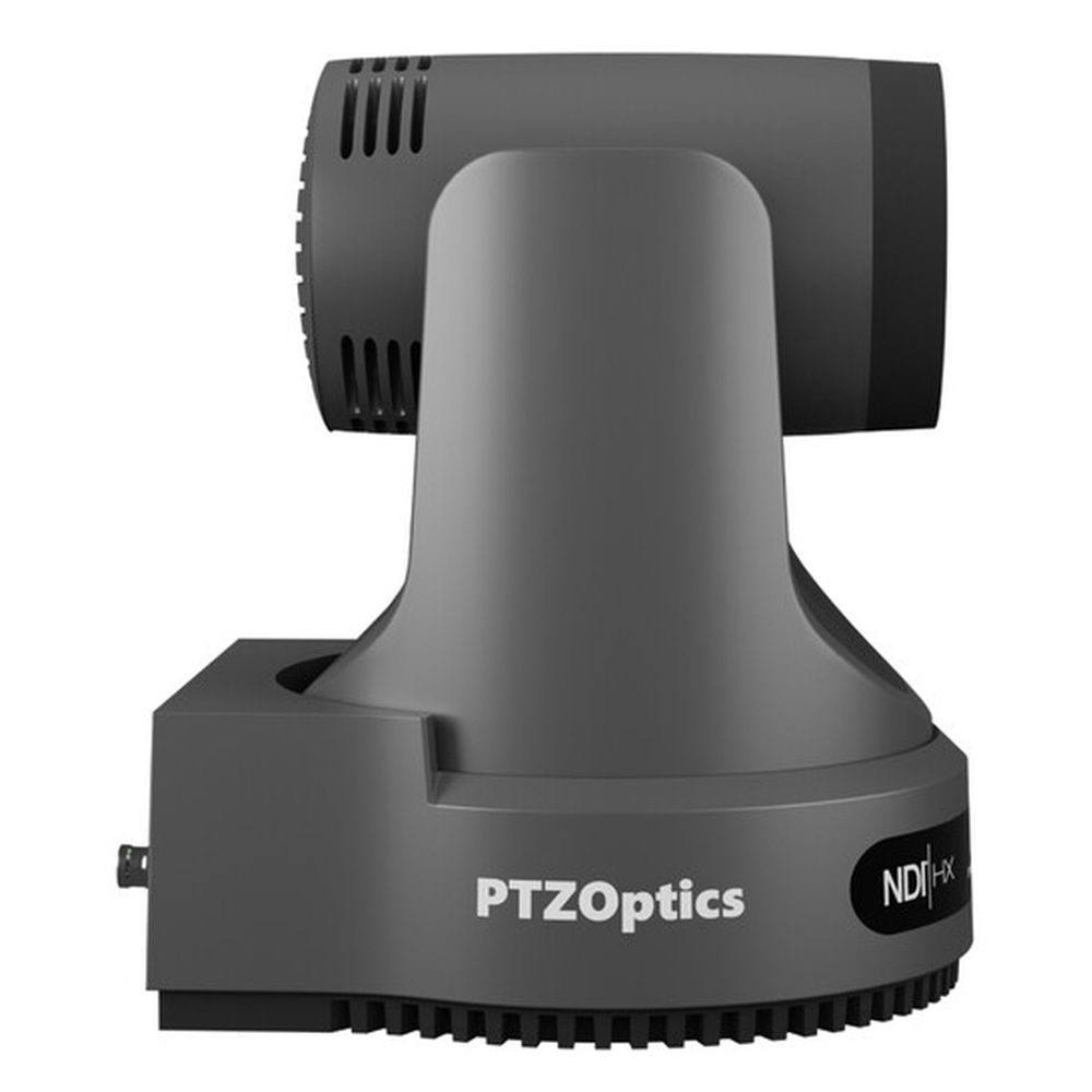 PTZOptics Move 4K, una telecamera PTZ di terza generazione, zoom ottico 12x grigio