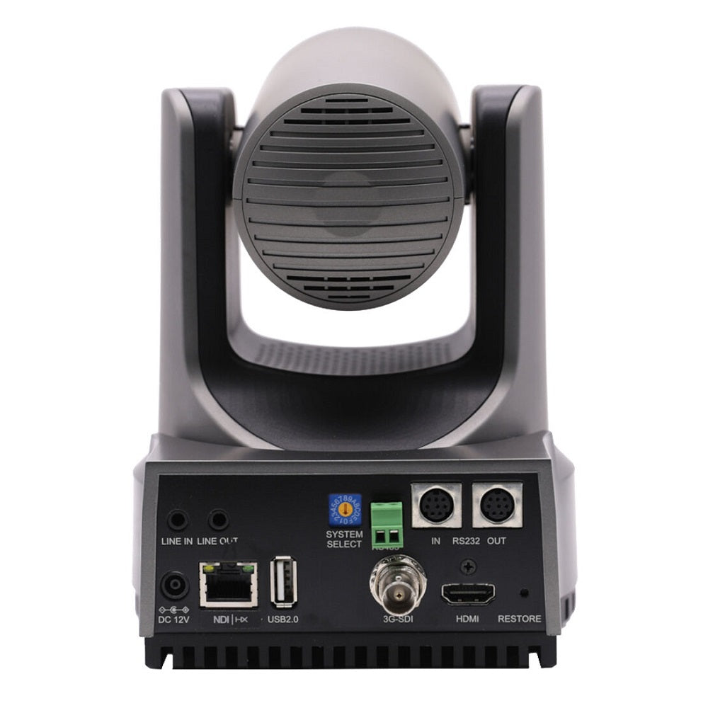 PTZOptics Move 4K, telecamera PTZ di terza generazione, zoom ottico 20X grigio