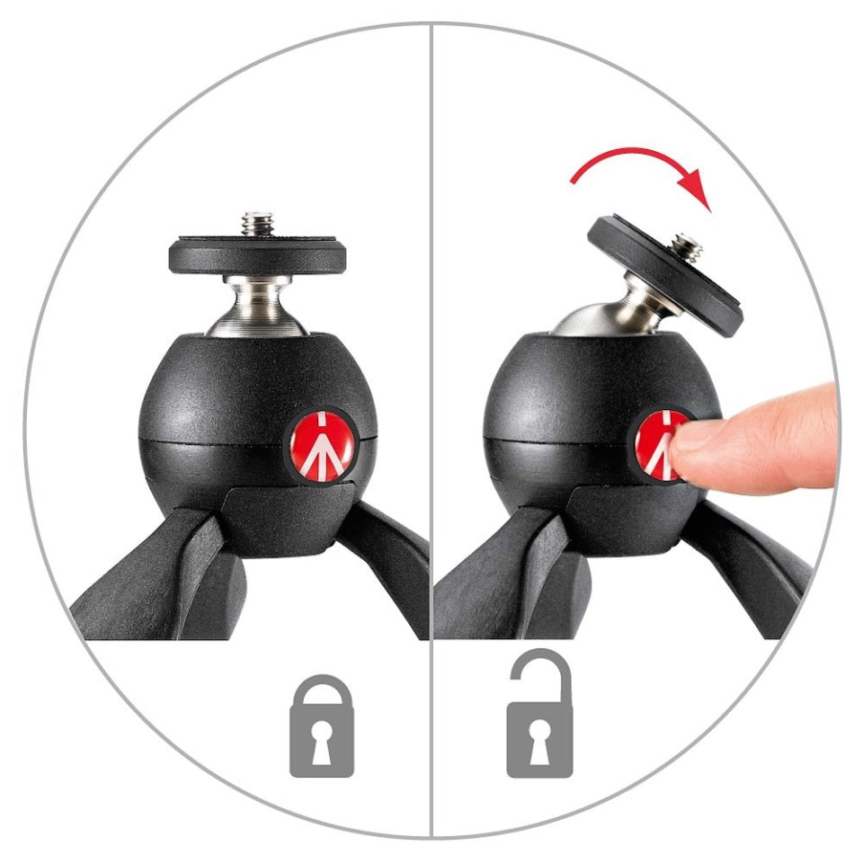 Manfrotto Pixi Mini Treppiede Nero