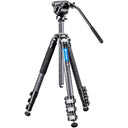 Leofoto Manba LV-284C treppiede + BV-5 videohead