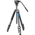 Leofoto Manba LV-284C treppiede + BV-5 videohead