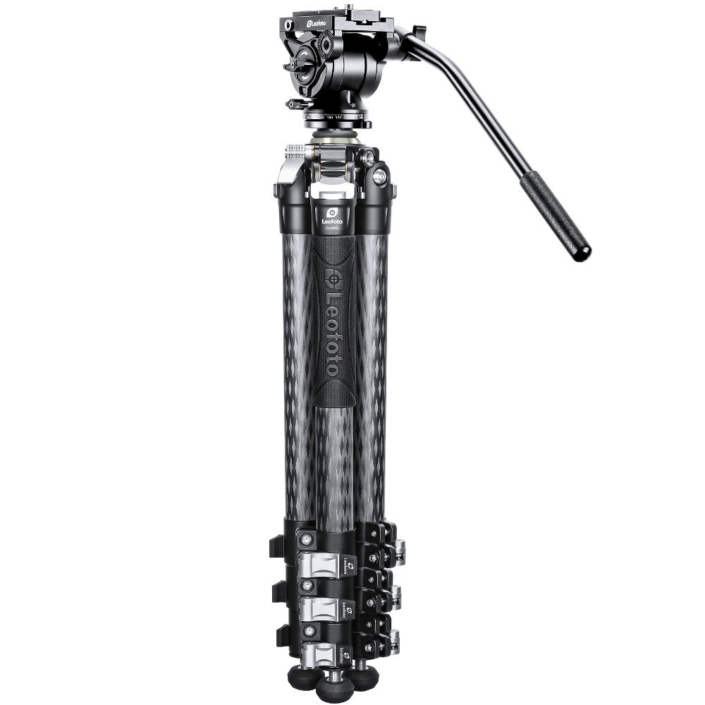 Leofoto Manba LV-284C treppiede + BV-5 videohead