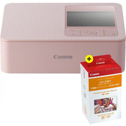 Canon SELPHY CP1500 Rosa + carta RP-108 10X15, 108 stampe