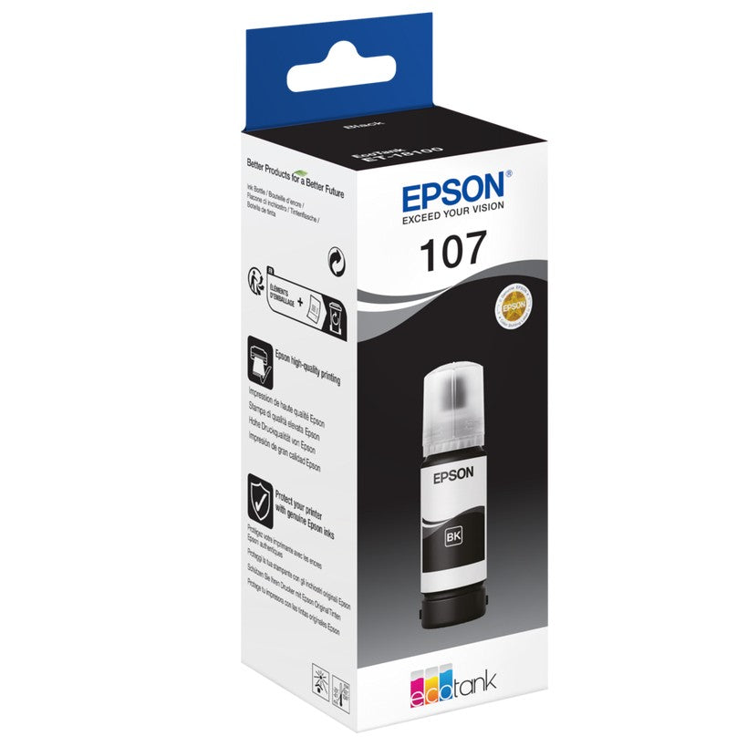 EPSON 107 EcoTank Black Ink Bottle
