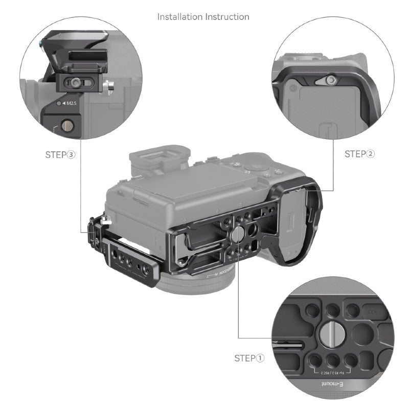 SmallRig "Rhinoceros" Advanced Gabbia Kit per Sony Alpha 7R V / Alpha 7 IV / Alpha 7S III 3710