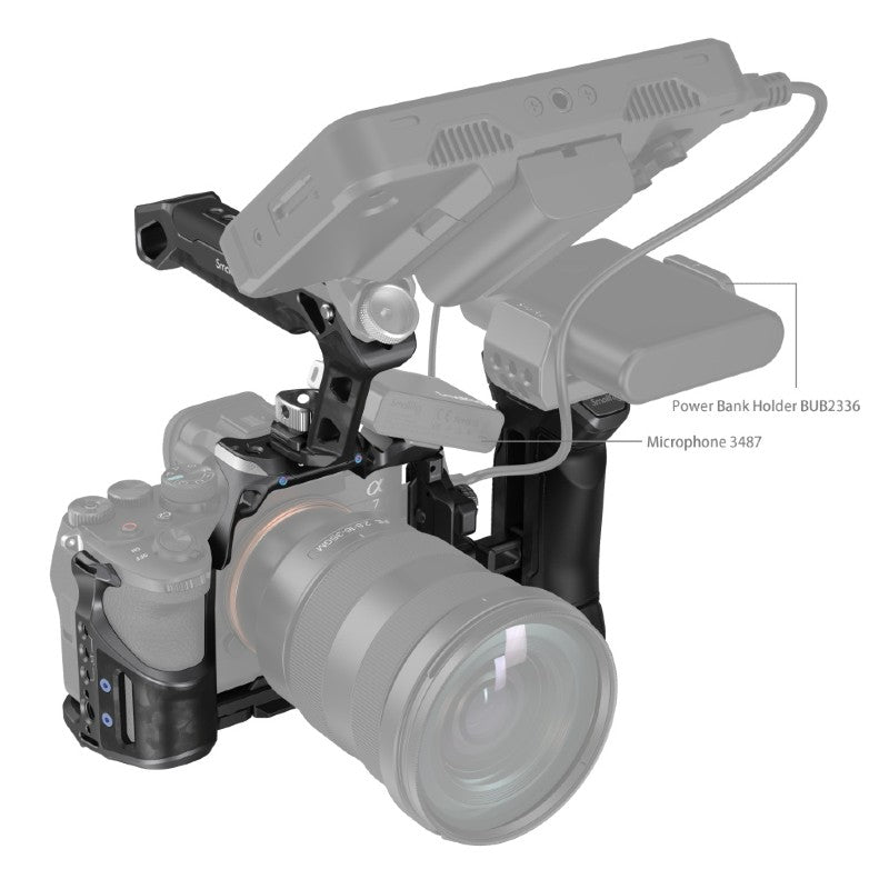SmallRig "Rhinoceros" Advanced Gabbia Kit per Sony Alpha 7R V / Alpha 7 IV / Alpha 7S III 3710