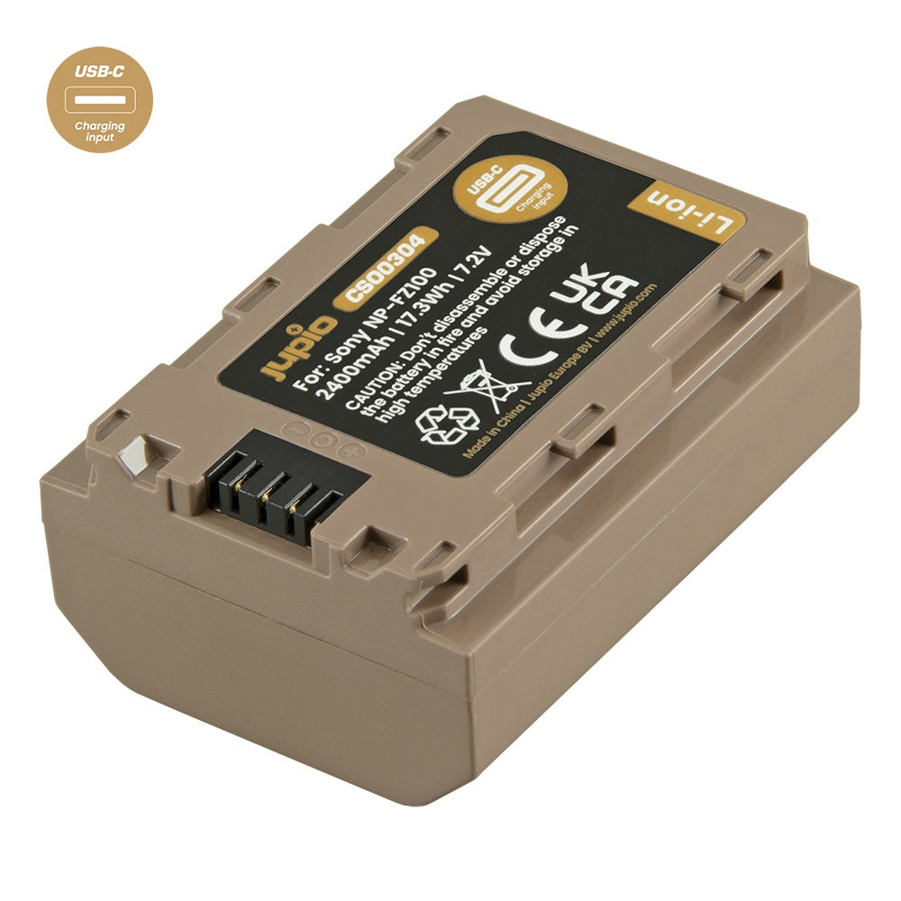 Jupio Sony NP-FZ100 Ultra C 2400mAh batteria con ingresso USB-C
