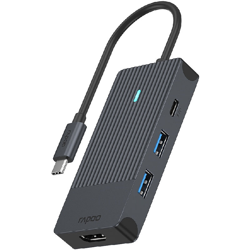 Adattatore multiplo USB-C Rapoo, 4 in 1