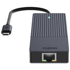 Adattatore multiplo USB-C Rapoo, 6 in 1